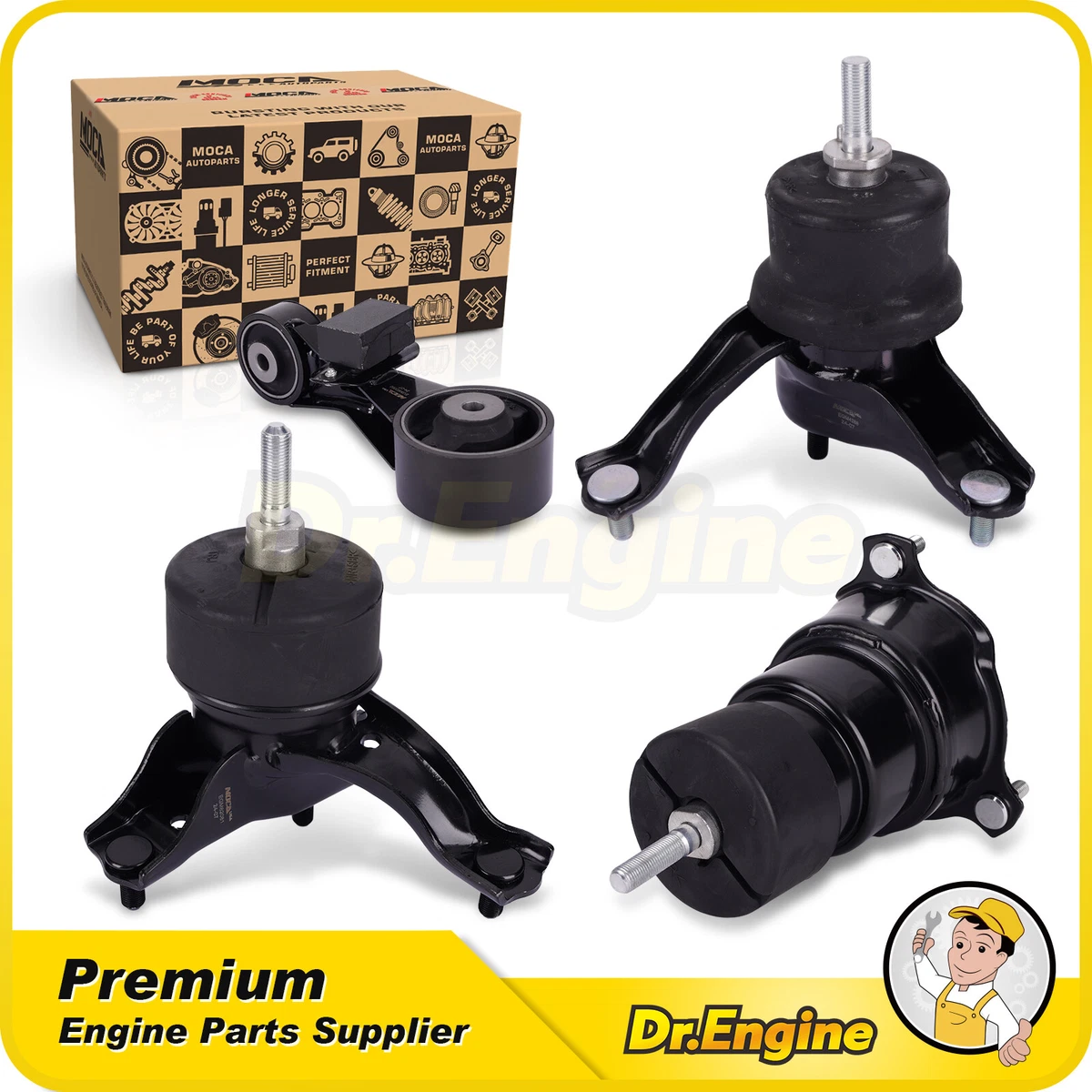Juego De Soportes Motor Y Transmisión 4x Para Toyota Camry 2012-2017 2.5L – Dr. Engine Autoparts DRE07223