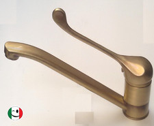 RUBINETTO MISCELATORE MONOCOMANDO PER LAVELLO LEVA CLINICA - BRONZATO - BRONZO