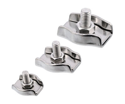 Drahtseilklemmen SIMPLEX Ø2 bis Ø10 Edelstahl A4 Seil Bügelklemme V4A AISI 316
