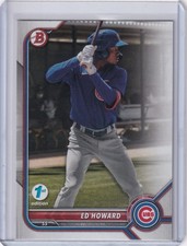 2022 Bowman 1st Edition #BPPF-64 Ed Howard Chicago Cubs
