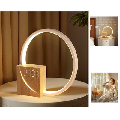 blonbar 10 W Nachtlicht mit USB Ladefunktion Wecker mit Naturgeräuschen