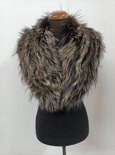 Real Fur Fox Collar in brown and golden color.