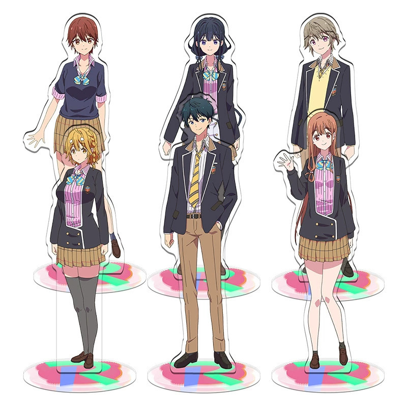 Masamune kun`s Revenge Tae Escritorio Cosplay Acrílico Soporte Figura Decoración Abanicos 15CM