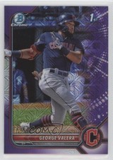 2022 Bowman Chrome Prospects Mega Box Purple Mojo Refractor George Valera 0q4s