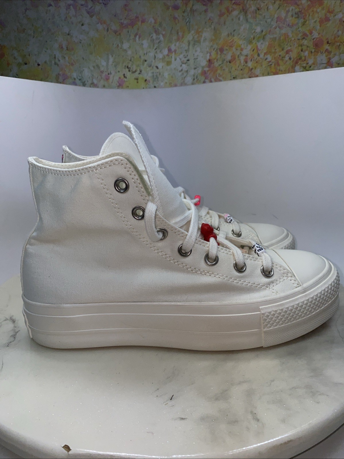 Converse DYI Women’s US 8.5 White Cream Trainers - Excellent New - EU 39.5 thumbnail 3