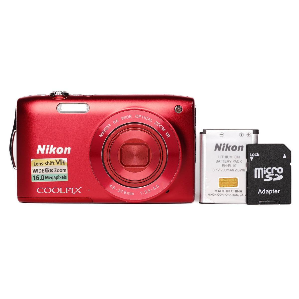 Nikon CoolPix S3300 16.0MP Digital Camera - Red - FULLY WORKING | eBay