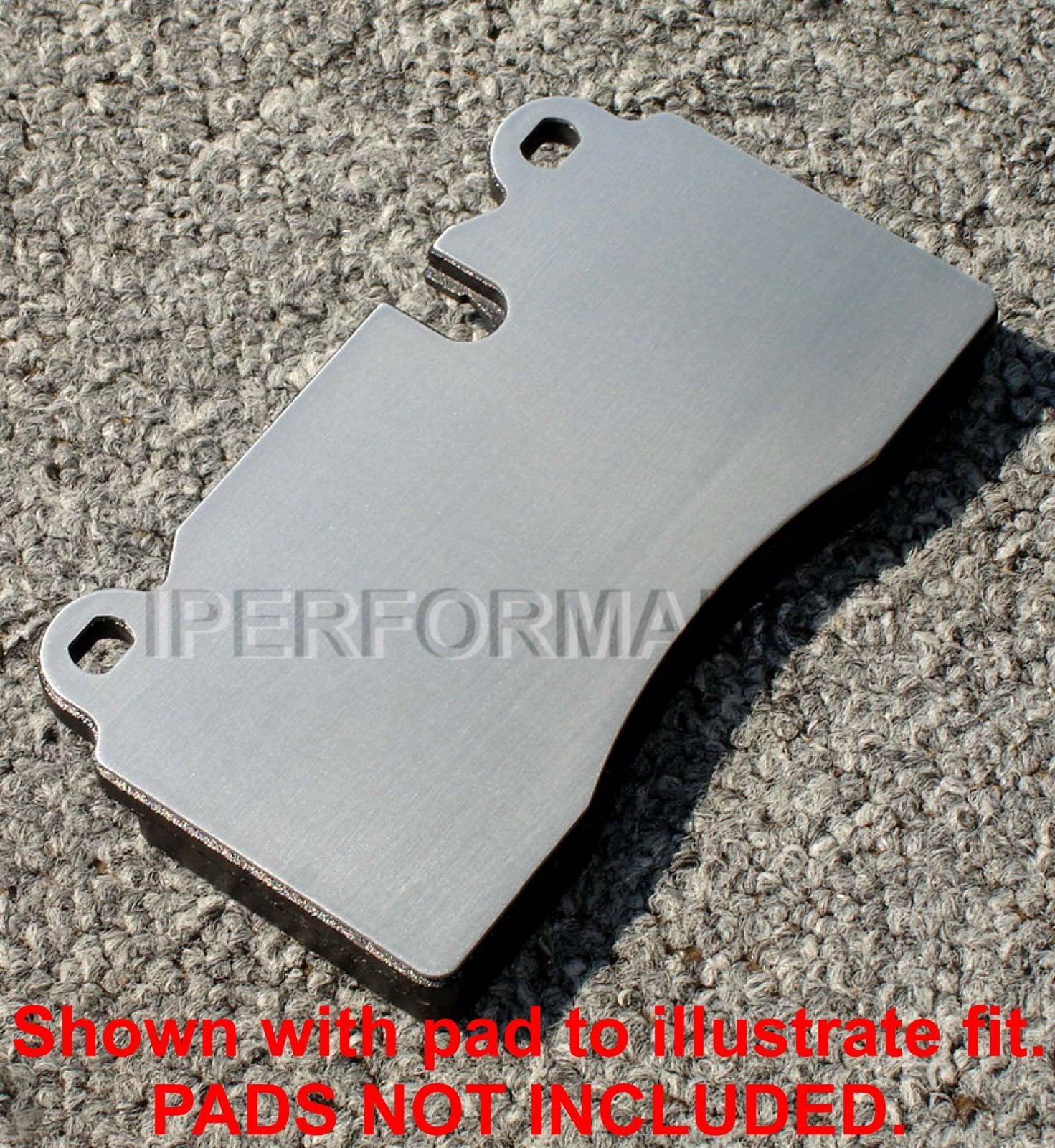 Titanium Brake Pad Shim Heat Shield Set for Ferrari F12 Berlinetta Ceramic; REAR
