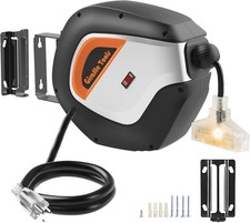 Giraffe Tools 50FT Retractable Extension Cord Reel 14/3AWG SJT Power Cord Reel