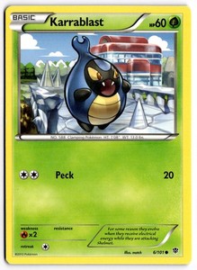 Karrablast 6/101 Plasma Blast Common Pokemon TCG