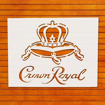 Reusable Plastic Crown Royal Stencil Template for DIY Crafts - StencilAir