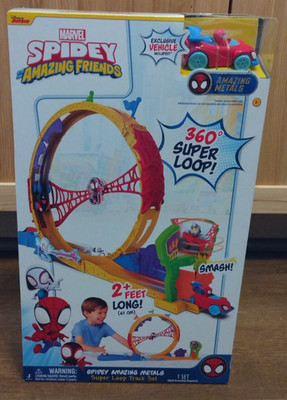 Marvel Spidey and Amazing Friends 360 Super Loop Track w/Vehicle *Fast Shipping!