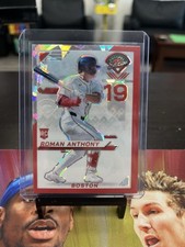 2025 Panini Prospect Edition Baseball Roman Anthony Red Cracked Ice Rookie #76AT