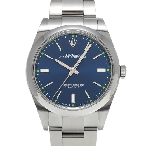Rolex Oyster Perpetual 39 114300 39mm Stainless Steel Blue Wristwatch #WW1330