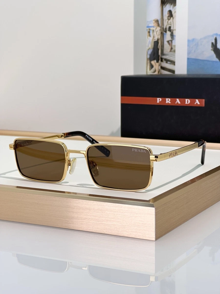 PRADA Gold Square Sunglasses for Men for sale | eBay