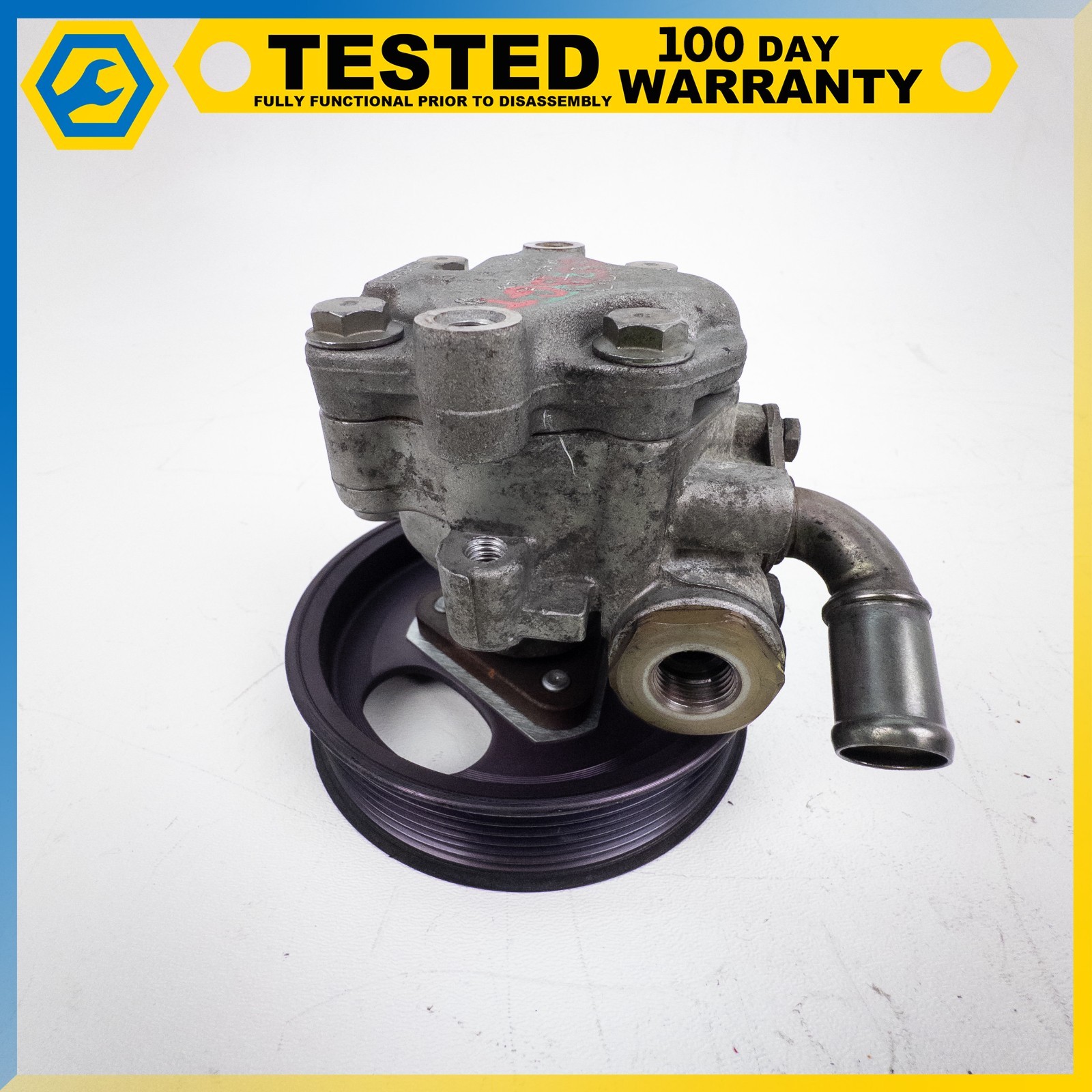 03-13 BENTLEY CONTINENTAL GT FLYING SPUR POWER STEERING PUMP V BELT PULLEY OEM