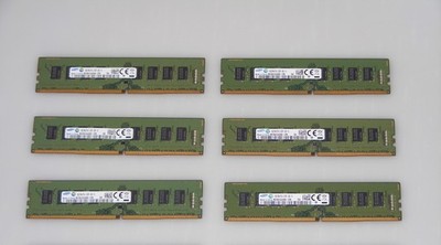 Samsung 6x 8GB 2Rx8 PC4 - 2133P - UB0 - 10 (M378A1G43DB0-CPB)