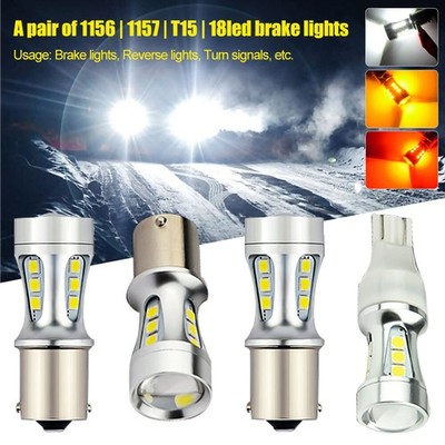 2x Weiß LED Lampen Canbus FF 33SMD Lampe BA15S 1156,T15 1157