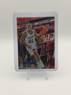 2025 Panini National Convention VIP Packs Tim Duncan RED ICE PRIZM /99 #26 