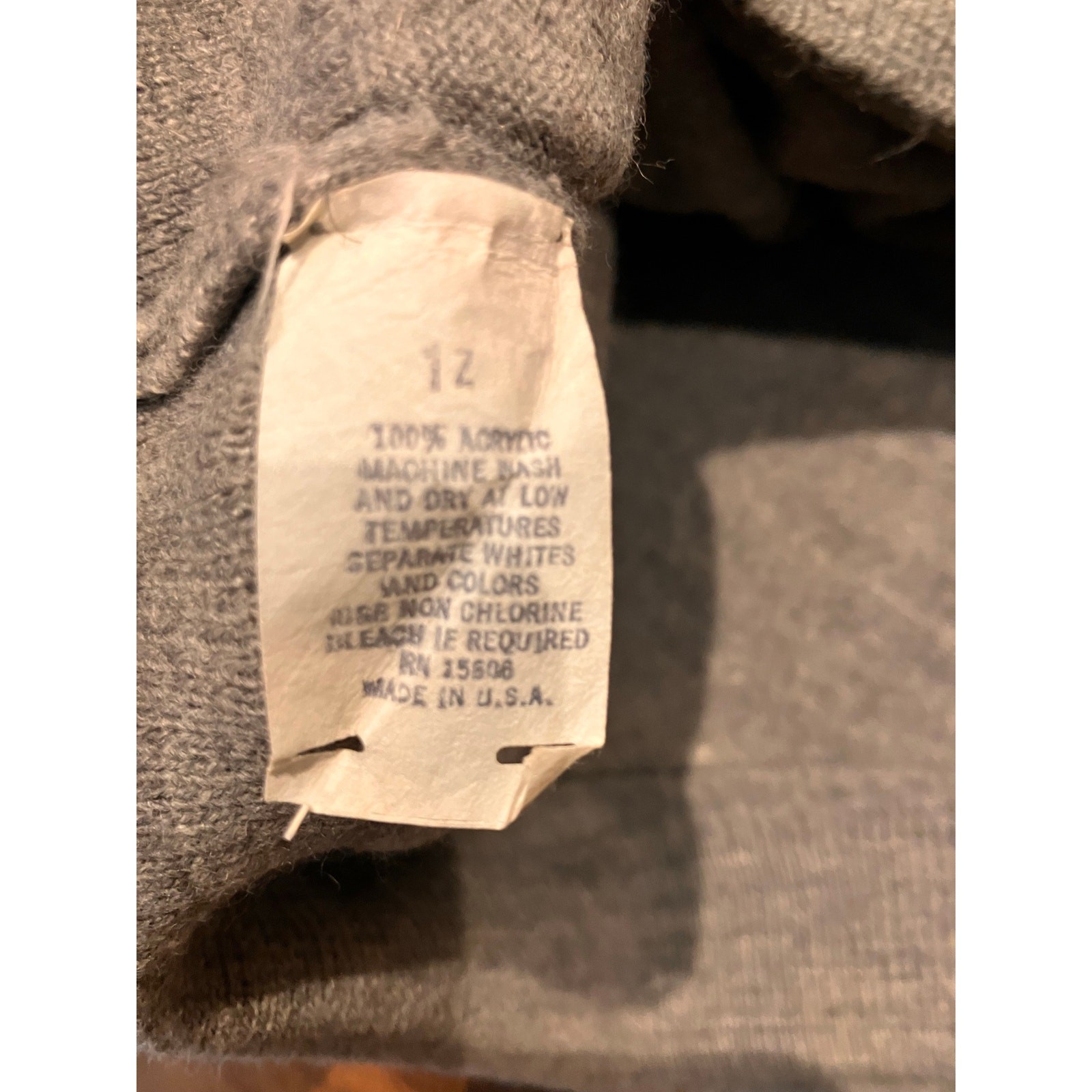 Pickering MacGregor Downs GRAY Sweater LARGE Mens… - image 5