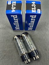 2 Mullard Reissue EL34 6CA7 Power Tubes Excellent Cond Tests NOS