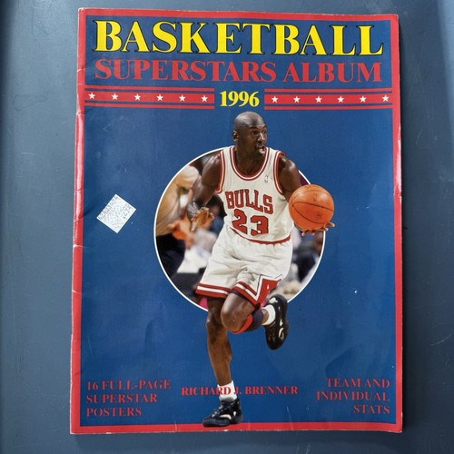Album NBA Basketball Superstars 1996 - couverture Michael Jordan 16 affiches - Photo 1/15