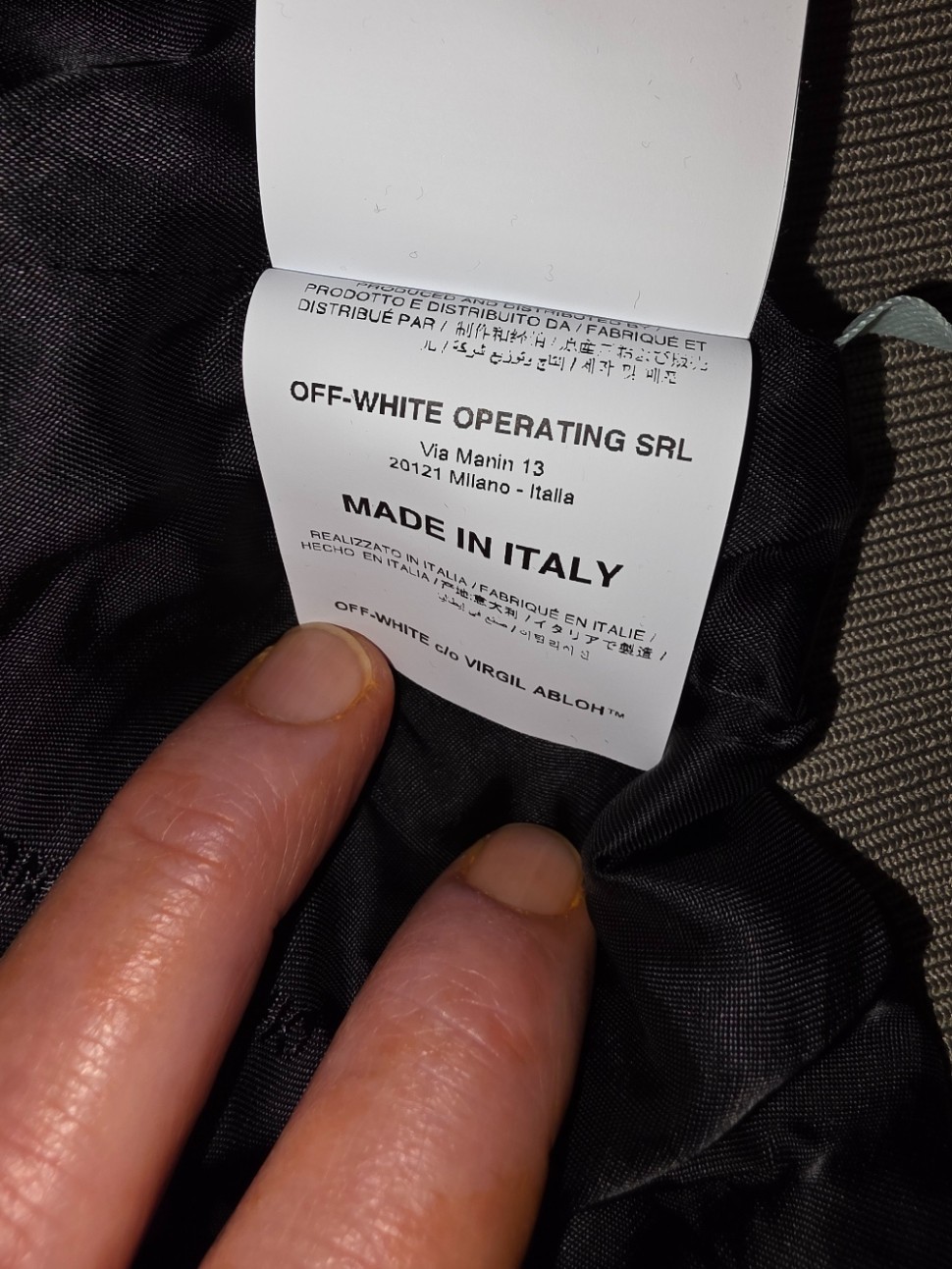 Off - White, Virgil Abloh Script, Bomber Jacket (… - image 5