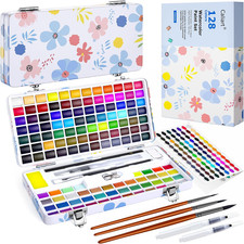 128 Colors Watercolor Paint Set Portable, for Artists Professional, Art Supplie