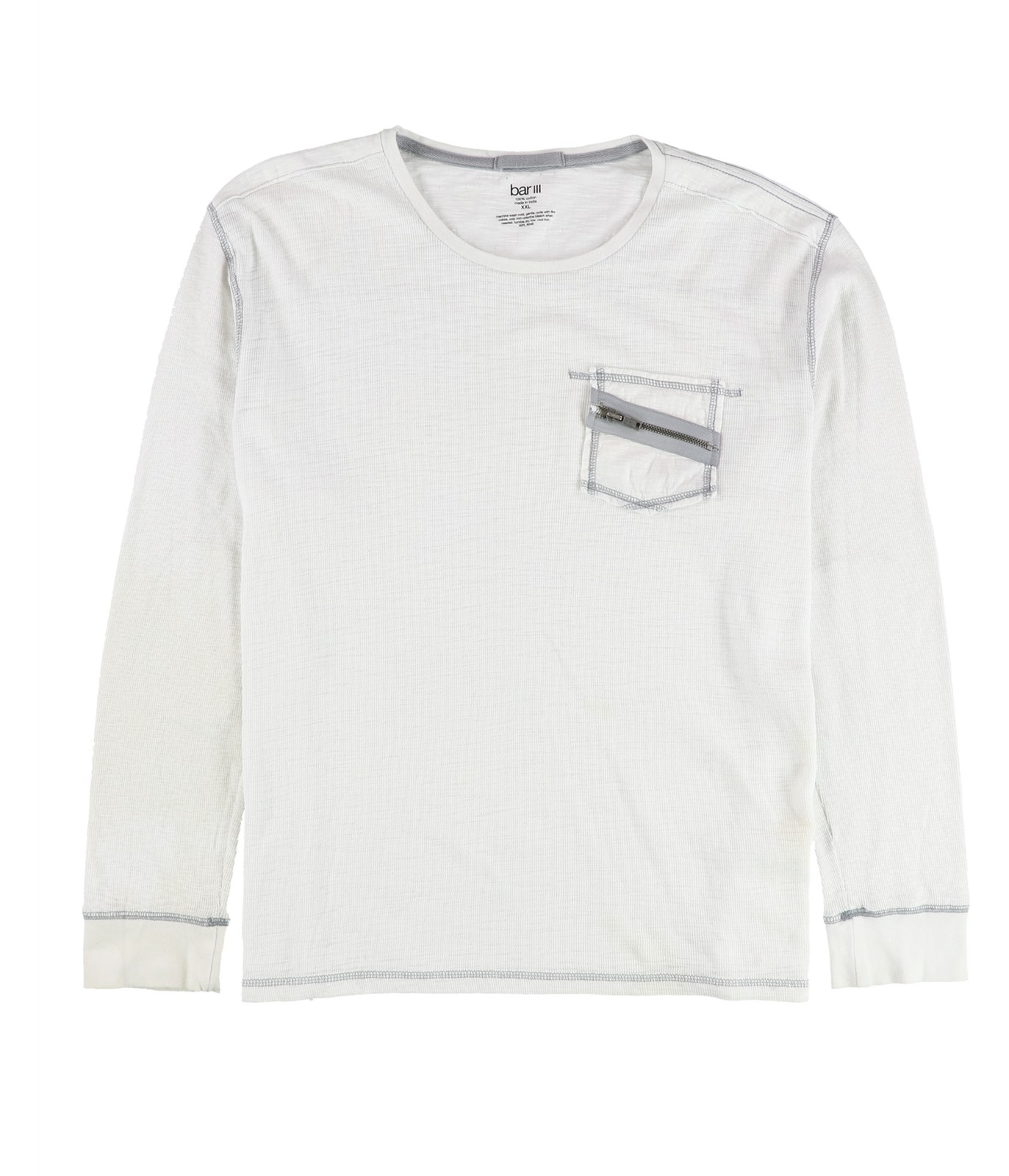 мужская базовая футболка с карманом bar III белая 2XL 4290₽