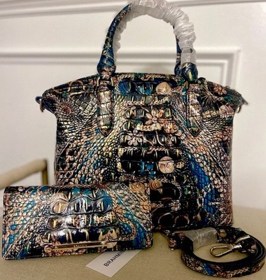 Brahmin Stunning New Season Duxbury Satchel Bejeweled Melbourne & Ady Wallet NWT