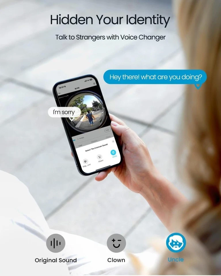 Cámara Timbre ieGeek Inalámbrica Sin Suscripción, Video Timbre 3MP con Timbre Foto 3 de 4