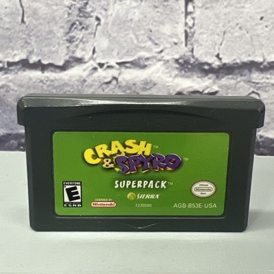 CRASH AND SPYRO SUPERPACK GAMEBOY ADVANCE TESTED WORKS