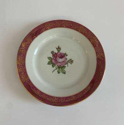 Vintage German Eisenberg Fortuna Lusterware Roses Dessert Plate 7.5''