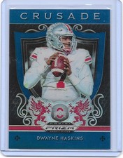 2019 Panini PRIZM Draft Picks DWAYNE HASKINS Crusade #13 RC Blue Ohio State F48