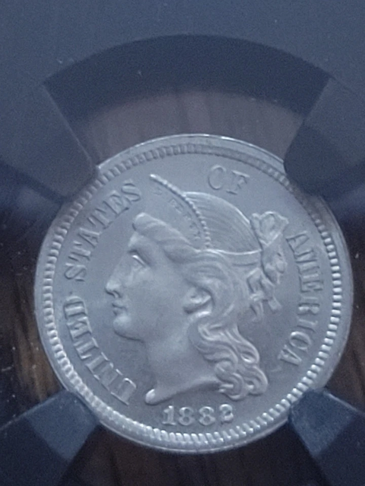 1882 Nickel 3 Cent NGC PF 64 - Image 2 of 4