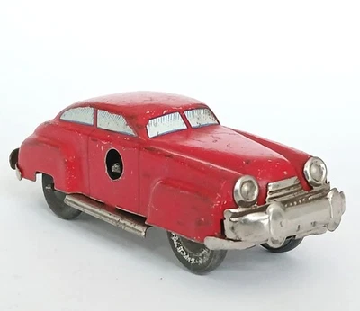 Distler Blechspielzeug🚗Autobahnauto mit Stoßstangenmechanik🚘1948–52|Uhrwerk✅ - Bild 1 von 4