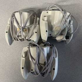 Lot Of 3 OEM White Sega Dreamcast Controllers HKT-7700 With 2 Memory Cards 7000