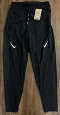 Nike AeroSwift Dri-FIT ADV Black Running Pants Men Size Medium FN3361-010