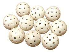 Lot of 10 Pre-Owned Outdoor Pickleballs Official Weight .9oz Good Condition