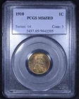 1910 Lincoln Wheat Cent - 1c PCGS MS65 RD - Red - Nice Coin!