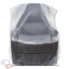 Plastic Furniture Covers for Moving Storage - Heavy-Duty Chair X-Large, Clear