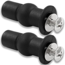 2 Pcs Toilet Seat Hinges Screws  Expanding Rubber Bolt Top Nuts, Toilet Seat Fi