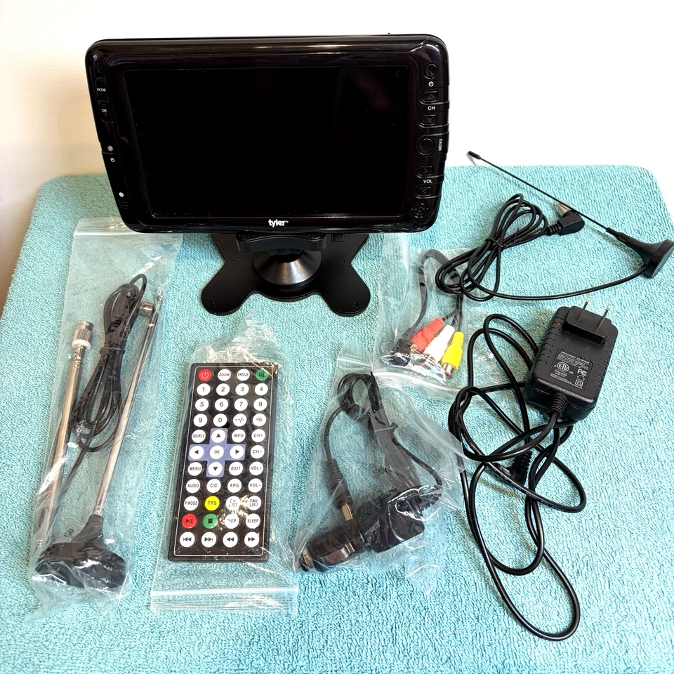 Tyler TTV701 7 pulgadas portátil recargable LCD TV con entradas HDMI y USB Foto 3 de 4