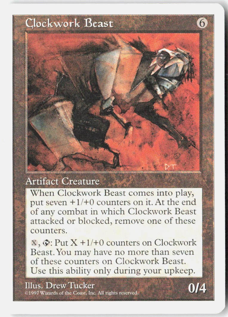 Magic - Clockwork Beast Fifth Edition [5ED - 356] NM Rare
