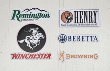Winchester Remington Henry Beretta Firearms Decal Sticker Window Laptop Gun Safe