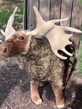 Melissa Doug Giant Life-Like MOOSE Plush Stuffed Animal 41" x 38" High RETIRED