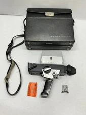 BOLEX 155 SUPER Super 8mm Movie Camera w/ case Bolex 8.5  Macrozoom UNTESTED