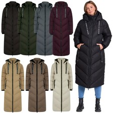 Women's Long Puffer Coat Hooded Thick Warm Winter Quilted Jacket Saint & Sinner