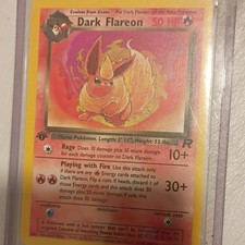 Pokémon Dark Flareon 1st Edition Team Rocket 23/82 Uncommon Regular HP50