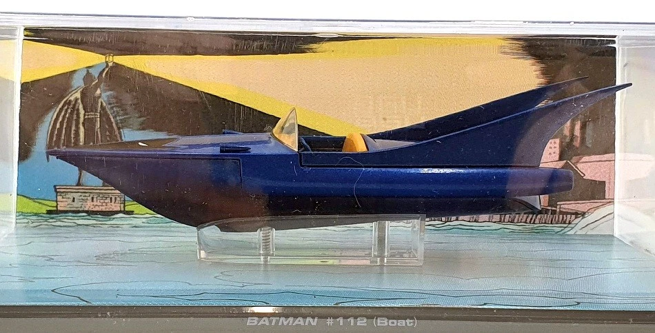 Eaglemoss Appx 12cm Long Diecast BAT065 - Batman #112 Boat - Blue - Image 4 of 4