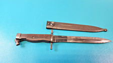 Egyptian Hakim Rifle Bayonet Knife + Scabbard c. 1950 TR1559